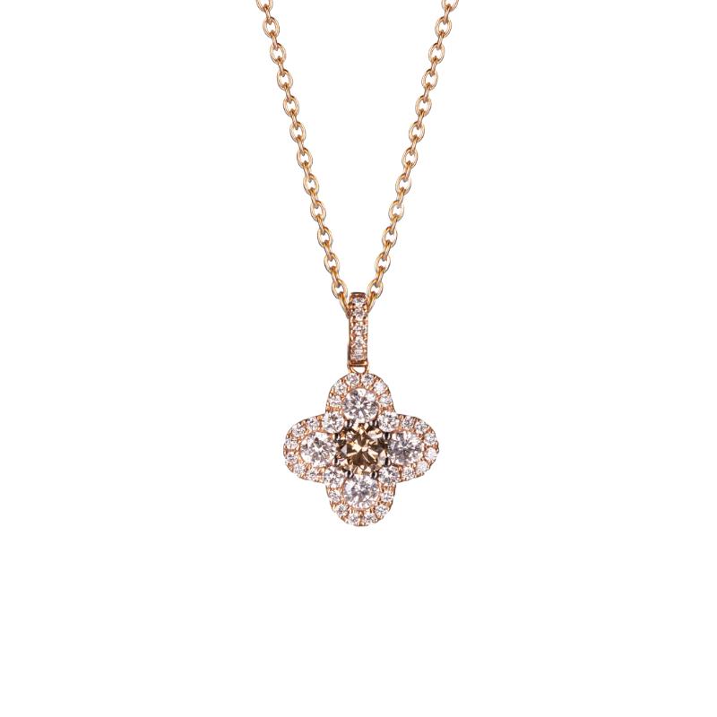 Damaso 18K Yellow Gold Quatrefoil Necklace